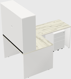 L-shaped office desk
