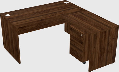 L-shaped office desk