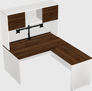 L-shaped office desk