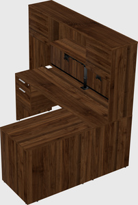 L-shaped office desk