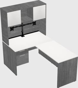 L-shaped office desk