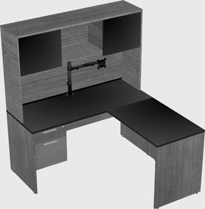 L-shaped office desk