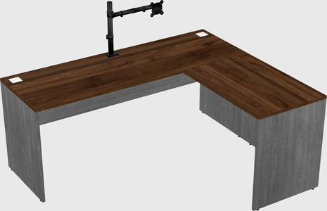 L-shaped office desk