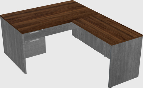 L-shaped office desk