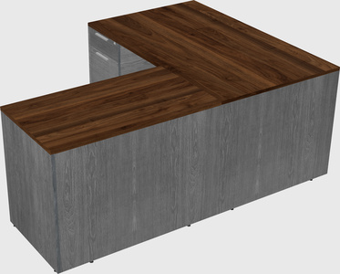 L-shaped office desk