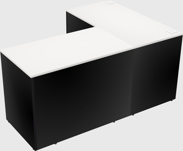 L-shaped office desk