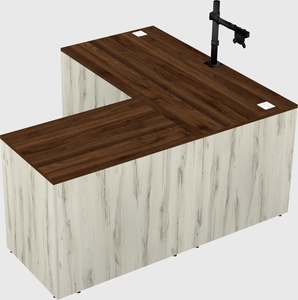L-shaped office desk