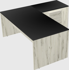 L-shaped office desk