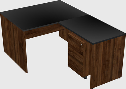 L-shaped office desk