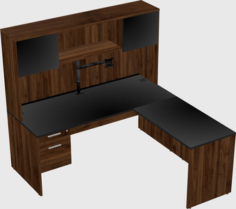 L-shaped office desk