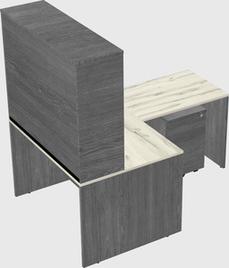 L-shaped office desk