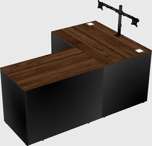 L-shaped office desk