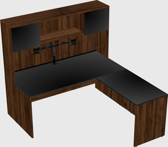L-shaped office desk