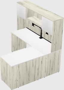 L-shaped office desk