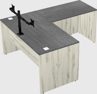 L-shaped office desk