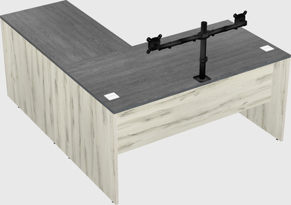 L-shaped office desk
