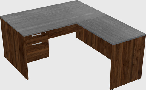 L-shaped office desk