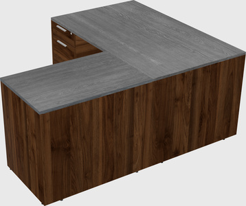 L-shaped office desk