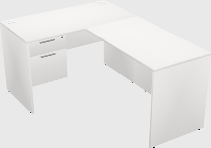 L-shaped office desk