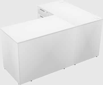 L-shaped office desk