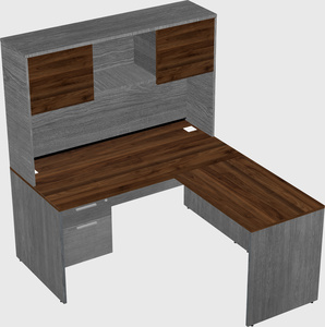 L-shaped office desk