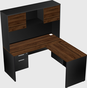 L-shaped office desk