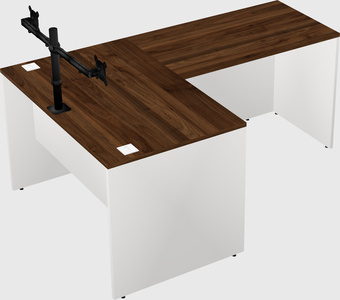 L-shaped office desk