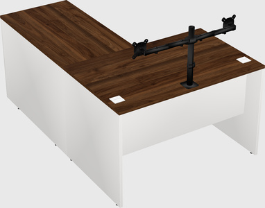L-shaped office desk