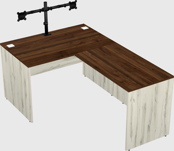 L-shaped office desk