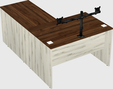 L-shaped office desk