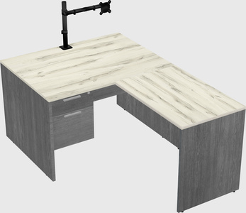 L-shaped office desk