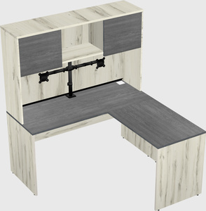 L-shaped office desk