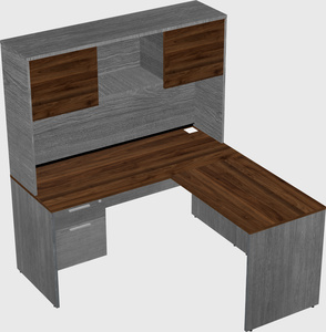 L-shaped office desk