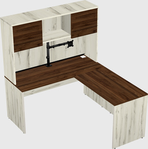 L-shaped office desk