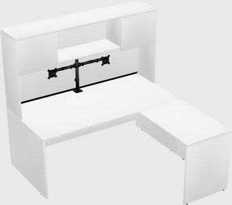 L-shaped office desk