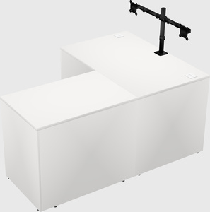 L-shaped office desk