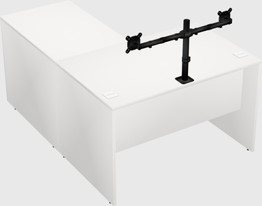 L-shaped office desk