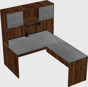 L-shaped office desk