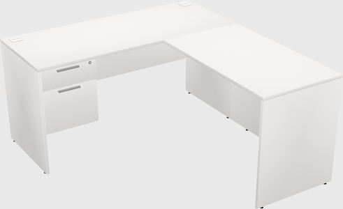 L-shaped office desk