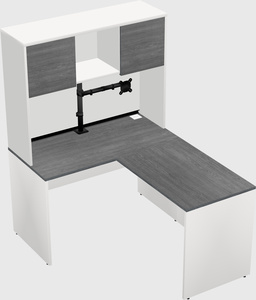L-shaped office desk