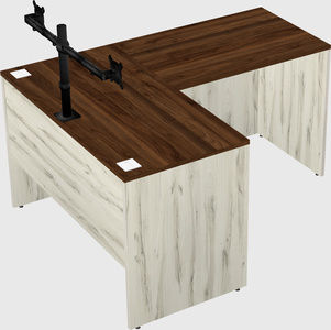 L-shaped office desk
