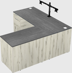 L-shaped office desk
