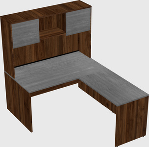 L-shaped office desk