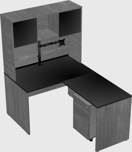 L-shaped office desk