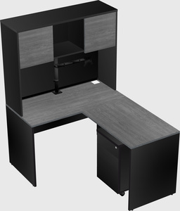 L-shaped office desk
