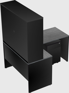L-shaped office desk