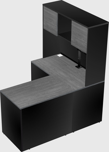 L-shaped office desk