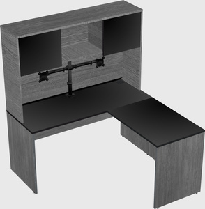 L-shaped office desk
