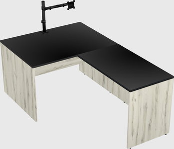 L-shaped office desk