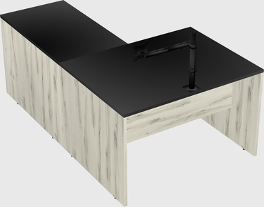 L-shaped office desk
